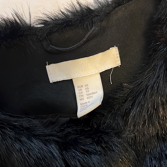 Black Faux Fur Jacket - Picture 3 of 3